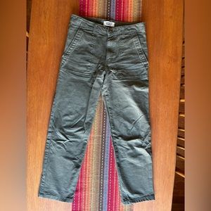 Naked and Famous military green work pants